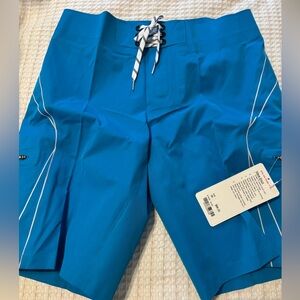 lululemon athletica Vibrant Blue Wave Board Shorts